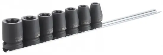 1/2" Sada průmyslových TORX hlavic, 7dílná, EXPERT E041605 Rychlé Dodání